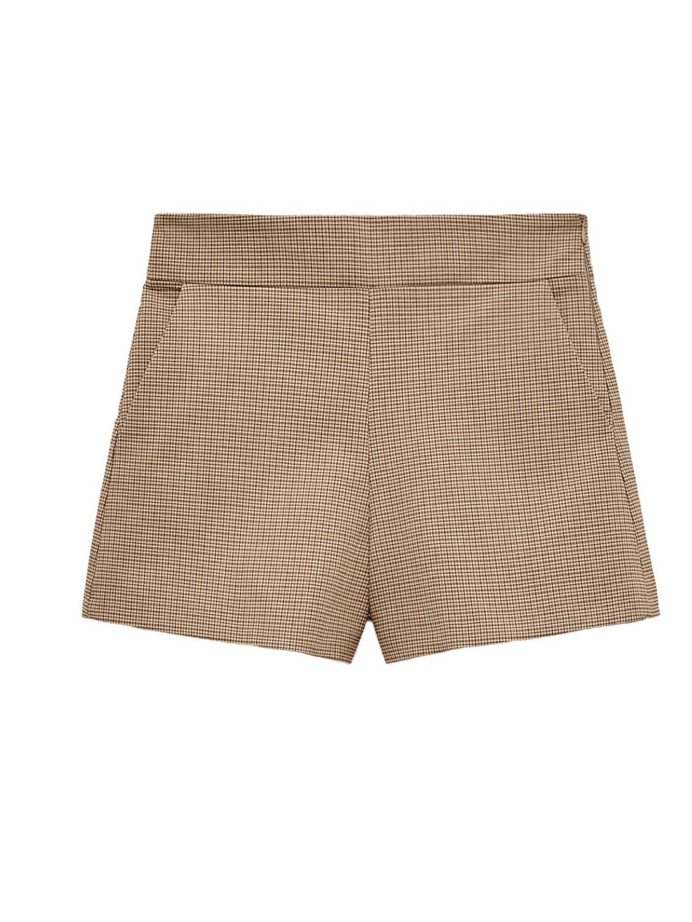 ZARA CHECKERED HIGH WAIST SHORTS